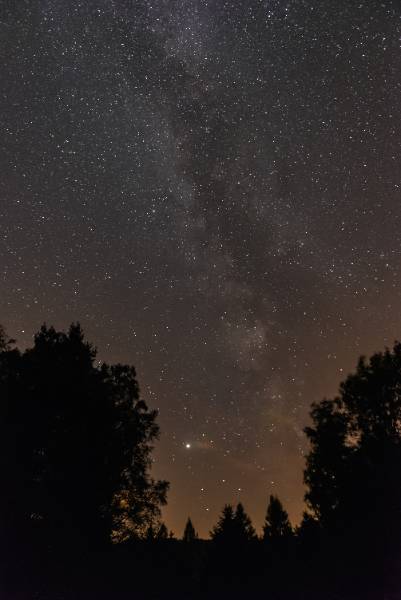 Milky way above Český ráj