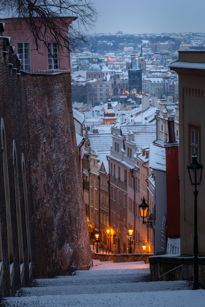 Winter morning in Prague