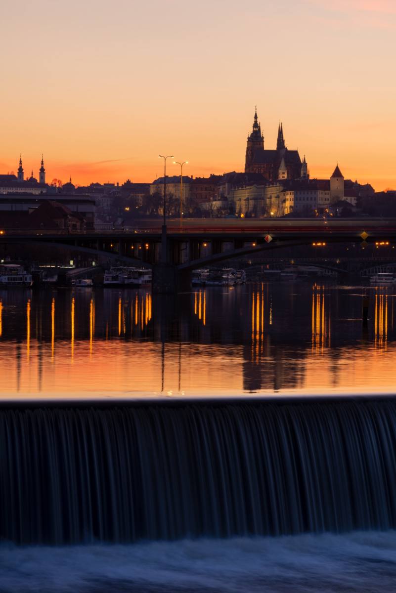 Sunset from Štvanice