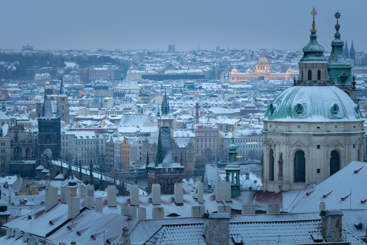 Winter morning in Prague